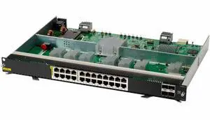 HPE Aruba Networking CX 6400 Ethernet Switch, 24-port manageable ethernet switch, Smart Rate 1G/2.5G/5G/10G Class8 PoE 4p SFP56 50G Module | S1T83A