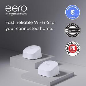 eero 6 AX1800 Dual-Band Mesh Wi-Fi 6 System (2-pack)