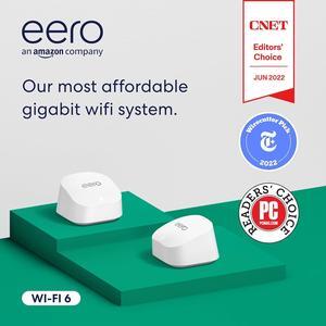 eero 6+ AX3000 Dual-Band Mesh Wi-Fi 6 System (2-pack)