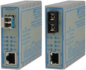 Omnitron 10/100/1000 UTP to 100/1000X Ethernet Media Converter