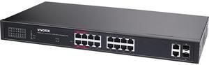 Vivotek AW-GEL-205A-260 16-Port Gigabit PoE++ Compliant Managed Network Switch