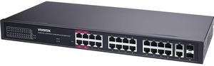 Vivotek AW-GEL-285A-380 24-Port Gigabit PoE++ Compliant Managed Network Switch