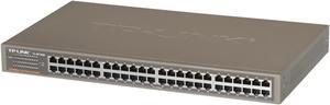 TP-Link 48-Port Fast Ethernet Unmanaged Switch | Plug and Play | Rackmount | Metal | Fanless | Limited Lifetime (TL-SF1048)