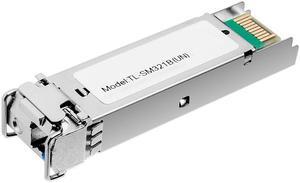 TP-Link TL-SM321B | 1000Base-BX WDM Bi-Directional Gigabit Single-Mode SFP Module | Plug and Play | LC Simplex interface | Hot Pluggable | Up to 20km distance | Support SFP-MSA & DDM