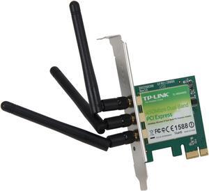 TP-LINK TL-WDN4800 Dual Band Wireless N900 PCI Express Adapter, 2.4 GHz 450 Mbps / 5 GHz 450 Mbps, IEEE 802.1a/b/g/n, WEP / WPA / WPA2, Plug & Play in Windows 8