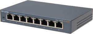 TP-Link 8 Port Gigabit Ethernet Network Switch | Ethernet Splitter | Sturdy Metal w/ Shielded Ports | Plug-and-Play | Traffic Optimization | Unmanaged (TL-SG108)