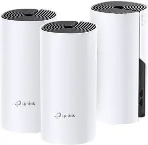 TP-Link Deco E4(3-PACK) AC1200 Whole Home Mesh Wi-Fi System, Router and WiFi Booster Replacement, Parent Control Router, up to 4,000 Sq. ft. Coverage