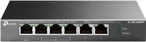 TP-Link TL-SG1006PP 5-Port Gigabit PoE Switch with 3 PoE+ and 1 PoE++ Ports