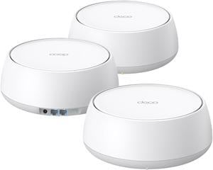 TP-Link Dual-Band BE3600 WiFi 7 Mesh Wi-Fi System (Deco BE23) | 4-Stream 3.6 Gbps | 160 Mhz Channels | Covers up to 6,500 Sq.Ft | 2× 2.5G Ports Wired Backhaul | VPN,MLO,AI-Roaming, HomeShield (3-Pack)