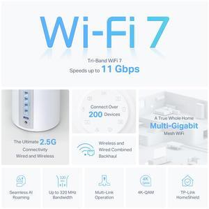 TP-Link BE65 Pro(2-pack) Whole Home Wifi White