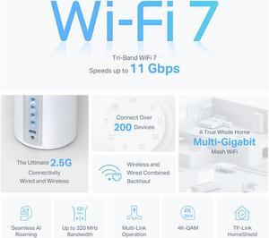 TP-Link Deco BE65(1-pack) Network - Whole Home Wifi White