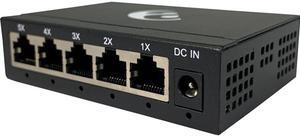 Amer 5 Port 10/100/1000 Mbps Gigabit Ethernet Desktop Metal Switch