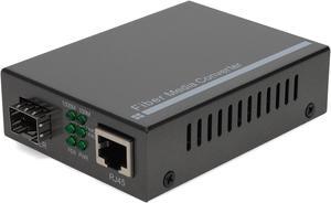 AddOn 10/100/1000Base-TX(RJ-45) to Open SFP Port Media Converter