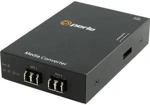 Perle S-1000MM-M2LC2 - Gigabit Ethernet Fiber to Fiber Stand-Alone Media Converter