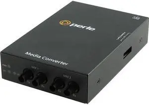 Perle S-1000MM-M2ST2 - Gigabit Ethernet Fiber to Fiber Stand-Alone Media Converter