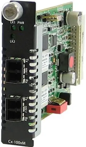 Perle CM-1000MM-M2LC2 - Gigabit Ethernet Fiber to Fiber Media Converter Managed Module