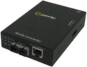 Perle S-1110-XT 10/100/1000 to Fiber Industrial Temperature Media Converter