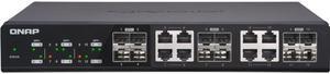 QNAP QSW-1208-8C-US 12-Port Unmanaged 10GbE Switch Twelve SFP+ with Shared Eight 10GBASE-T Ports