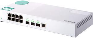 Qnap QSW-308-1C-US Cost-effective Entry-level 10 GbE Switch with 5-Speed 10GBASE-T / NBASE-T and Gigabit Ethernet