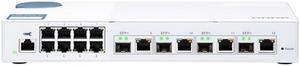 Qnap QSW-M408-4C-US Web Managed Entry-level 10GbE Layer 2 Web Managed Switch for SMB Network Deployment