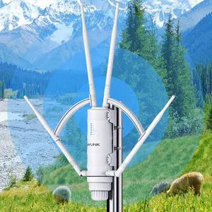 WAVLINK AC1200 Outdoor Mesh Extender/Router,Long Range IP65 Waterproof WiFi Repeater with Passive/Active POE,Support Fat/Fit AP,Dual Band 5G+2.4G,4x7dBi Omni Antenna,Enterprise-Grade Encryption WAVLINK AC1200 Outdoor Mesh Extender/Router,Long Range IP65 Waterproof WiFi Repeater with Passive/Active POE,Support Fat/Fit AP,Dual Band 5G+2.4G,4x7dBi Omni Antenna,Enterprise-Grade Encryption