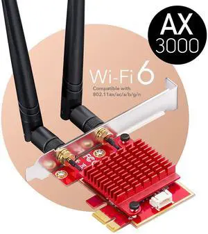 Cudy AX5400 Wi-Fi 6E Bluetooth 5.3 PCI-E Adapter WE3000S