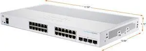 CISCO CBS250-24FP-4X-NA Managed Switch CISCO CBS250-24FP-4X-NA Managed Switch
