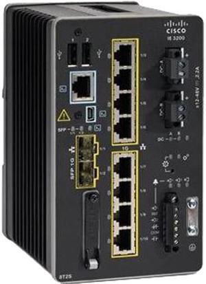 CISCO IE-3200-8T2S-E Managed Catalyst IE3200 w/ 8 GE Copper and 2 GE SFP, Fixed System, Network Essentials