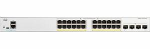 Cisco Catalyst C1300-24P-4G Ethernet Switch, 24 Ports, Manageable, Gigabit Ethernet, 10/100/1000Base-T, 1000Base-X , 3 Layer Supported