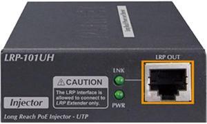PLANET LRP-101UH 1-Port 10/100 TX PoE PD + 1-Port UTP Long Reach PoE Injector