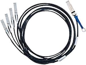 Mellanox MC2609130-003 Passive Copper Hybrid Cable ETH 40GbE to 4x10GbE QSFP to 4xSFP+ 3m