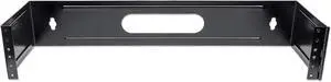 Intellinet 19" Hinged Wall Bracket, 2U, Black
