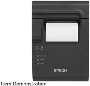 Epson TM-L90 Plus Liner-free Compatible Desktop Thermal Label and Receipt Printer, 203 dpi, USB, Ethernet, Dark Gray - C31C412A7651