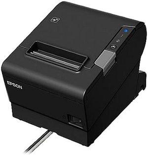 Epson TM-T88VI 3" Single-station Thermal Receipt Printer, USB, Ethernet, Serial, Black - C31CE94061