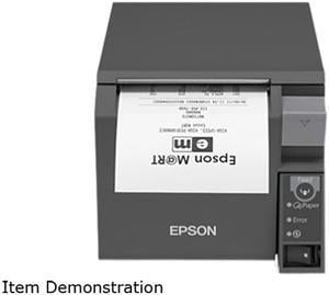 Epson TM-T70II Front-loading Single-station Thermal Printer, USB, Ethernet – mPOS, Dark Gray - C31CD38A9782