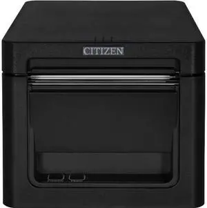 Citizen CT-S601II 3" Direct Thermal Desktop Receipt Printer, 203 dpi, USB, Serial, Ethernet, Front Exit, Black - CT-E651ETUBK