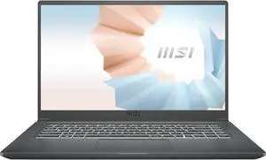 MSI Laptop Intel Core i7-1195G7 8GB Memory 512 GB NVMe SSD Intel Iris Xe Graphics 15.6" Non-Touch Screen Windows 10 Home 64-bit Modern 15 A11MU-653