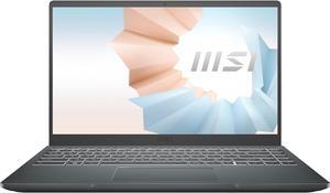 MSI Laptop Modern 14 Intel Core i7 11th Gen 1195G7 (2.90GHz) 8GB Memory 512 GB NVMe SSD Intel Iris Xe Graphics 14.0" Windows 10 Home 64-bit Modern 14 B11MOU-494