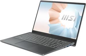MSI Laptop Modern 14 Intel Core i5 11th Gen 1155G7 250GHz 8GB Memory 512 GB NVMe SSD Intel Iris Xe Graphics 140 Windows 11 Home 64bit Modern 14 B11MOU1024