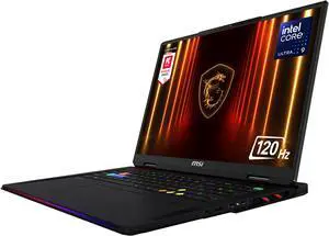 MSI - 18" GeForce RTX 5080 Laptop GPU - Intel Core Ultra 9 285HX - 64GB DDR5 6400MHz Memory - 4 TB SSD - Wi-Fi 7 Windows 11 Home Gaming Laptop - 120 Hz Mini LED (Raider 18 HX AI A2XWIG-014US )