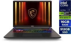MSI Vector - 16" GeForce RTX 5070 Ti Laptop GPU - Intel Core Ultra 7 255HX - 16GB Memory - 512 GB SSD - Windows 11 Home Gaming Laptop - 144 Hz (Vector 16 HX AI A2XWHG-061US )