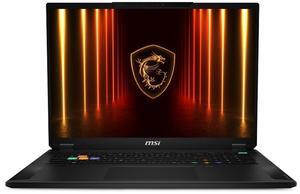 MSI Stealth A18 AI+ - 18" GeForce RTX 5090 Laptop GPU - AMD Ryzen AI 9 HX 370 - 64GB Memory - 2 TB SSD - Windows 11 Home Gaming Laptop - 120 Hz Mini LED (Stealth A18 AI+ A3XWJG-006US )