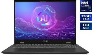 MSI Prestige 16 16.0" AI+ Evo Copilot+ PC Laptop Intel Core Ultra 9 288V 32GB Memory 1 TB NVMe SSD Intel Arc Graphics 140V Windows 11 Home  B2VMG-073US (TAA)