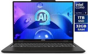 MSI Venture 16 AI Touchscreen Laptop Intel Core Ultra 9 285H 32GB RAM 1TB SSD (A2HMTG-015US)