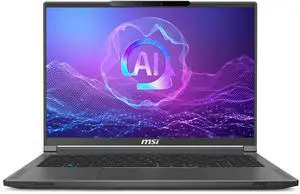 MSI Creator A16 AI+ 16" QHD+ 240Hz Ultra Thin and Light Workstation Laptop AMD® Ryzen™ AI 7-350 RTX 4060 32GBLPDDR5x 1TB NVMe SSD Win 11 Home 1 year Warranty (Creator A16 AI+ A3HVFG-286US )