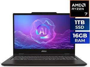 MSI Venture Pro A15 AI+ 15.6" TouchScreen Laptop AMD Ryzen AI 7 350 - Nvidia GeForce RTX 5050 - 16GB RAM 1TB SSD (A3HWETG-083US)