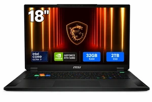 MSI - 18.0" QHD+ 240 Hz - Intel Core Ultra 9 275HX - GeForce RTX 5080 Laptop GPU - 32GB DDR5 Memory DDR5 5600 - 2TB NVMe SSD - Windows 11 Pro (Stealth 18 HX AI A2XWIG-028US ) MSI - 18.0" QHD+ 240 Hz - Intel Core Ultra 9 275HX - GeForce RTX 5080 Laptop GPU - 32GB DDR5 Memory DDR5 5600 - 2TB NVMe SSD - Windows 11 Pro (Stealth 18 HX AI A2XWIG-028US )