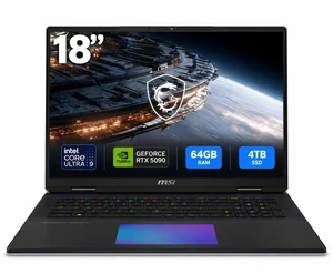 MSI - 18.0" 240 Hz - Intel Core Ultra 9 290HX Plus - GeForce RTX 5090 Laptop GPU - 64GB Memory DDR5 6400 - 4TB SSD - Windows 11 Pro (Titan 18 HX A2WJ-1258US ) MSI - 18.0" 240 Hz - Intel Core Ultra 9 290HX Plus - GeForce RTX 5090 Laptop GPU - 64GB Memory DDR5 6400 - 4TB SSD - Windows 11 Pro (Titan 18 HX A2WJ-1258US )