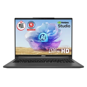 MSI Creator 16 AI Studio Laptop Intel Core Ultra 9 185H NVIDIA GeForce RTX 4080 32GB DDR5 Memory 1TB NVMe SSD 16.0" UHD+ Windows 11 Pro (A1VHG-073US) MSI Creator 16 AI Studio Laptop Intel Core Ultra 9 185H NVIDIA GeForce RTX 4080 32GB DDR5 Memory 1TB NVMe SSD 16.0" UHD+ Windows 11 Pro (A1VHG-073US)