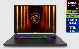 MSI Vector A16 HX Gaming Lapotop AMD Ryzen 9 8940HX NVIDIA GeForce RTX 5070 Ti 16GB Memory 1TB NVMe SSD 16.0" Windows 11 Home (A8WHG-004US) MSI Vector A16 HX Gaming Lapotop AMD Ryzen 9 8940HX NVIDIA GeForce RTX 5070 Ti 16GB Memory 1TB NVMe SSD 16.0" Windows 11 Home (A8WHG-004US)